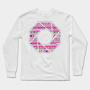 Ethnic octagon (pink) Long Sleeve T-Shirt